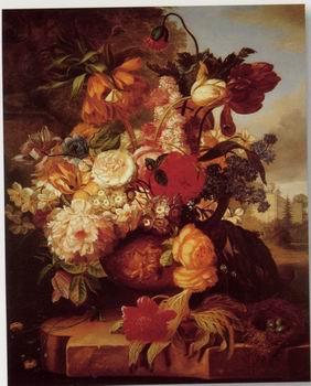 unknow artist Floral, beautiful classical still life of flowers.104 oil painting image